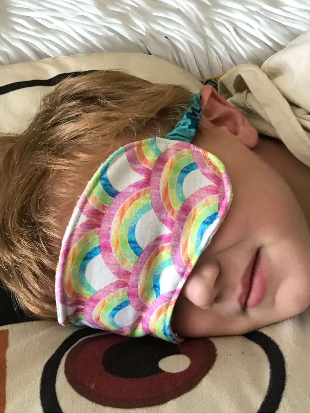 Mosaic Rainbow Kids Sleep Mask