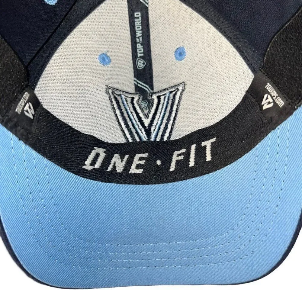 Top of the World Villanova Fitted Hat Navy / Blue / White‎ Youth (6 1/2 - 6 7/8)