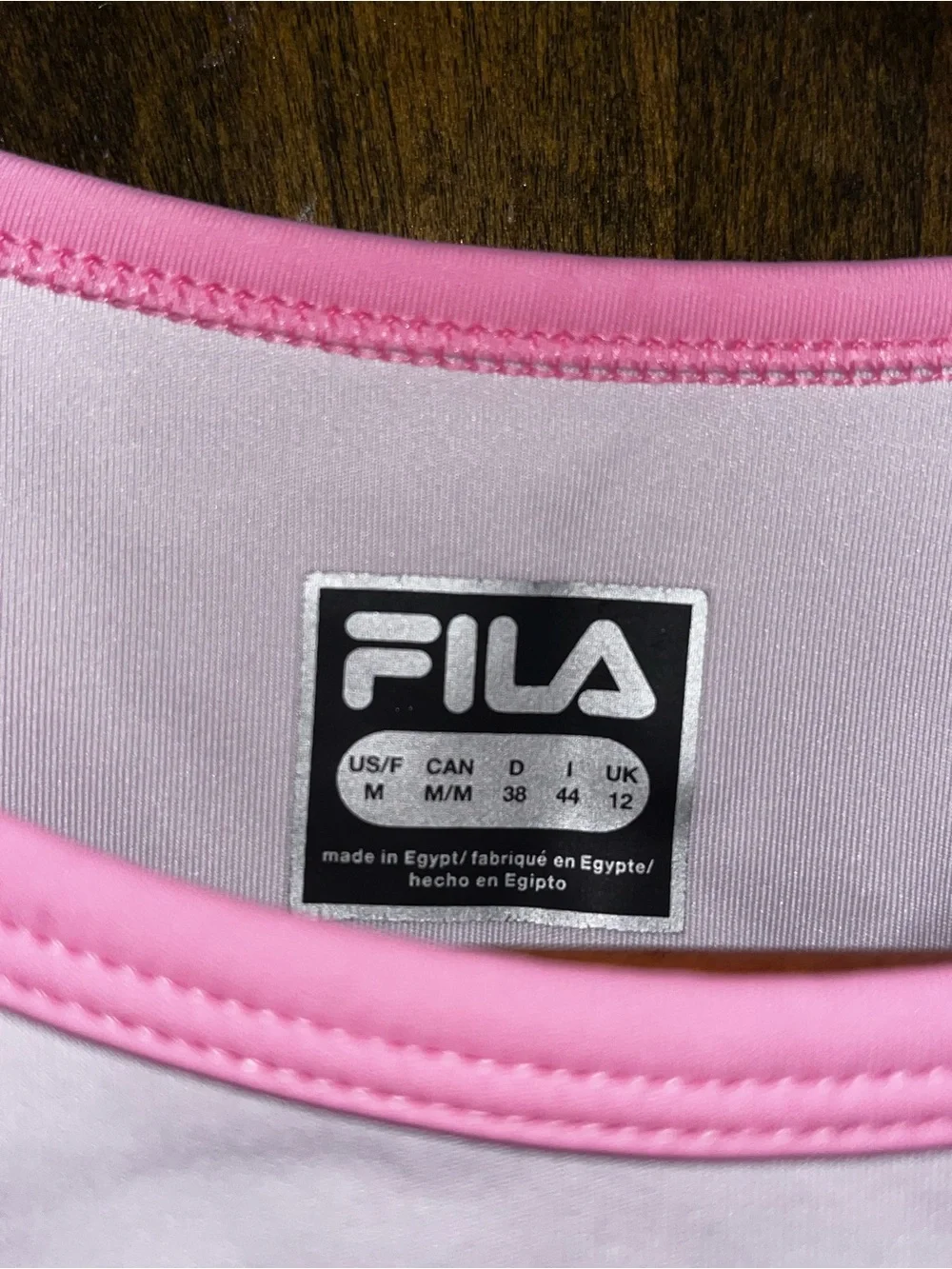 FILA 3-Piece Matching Workout Set - Pink & White Sporty Tracksuit