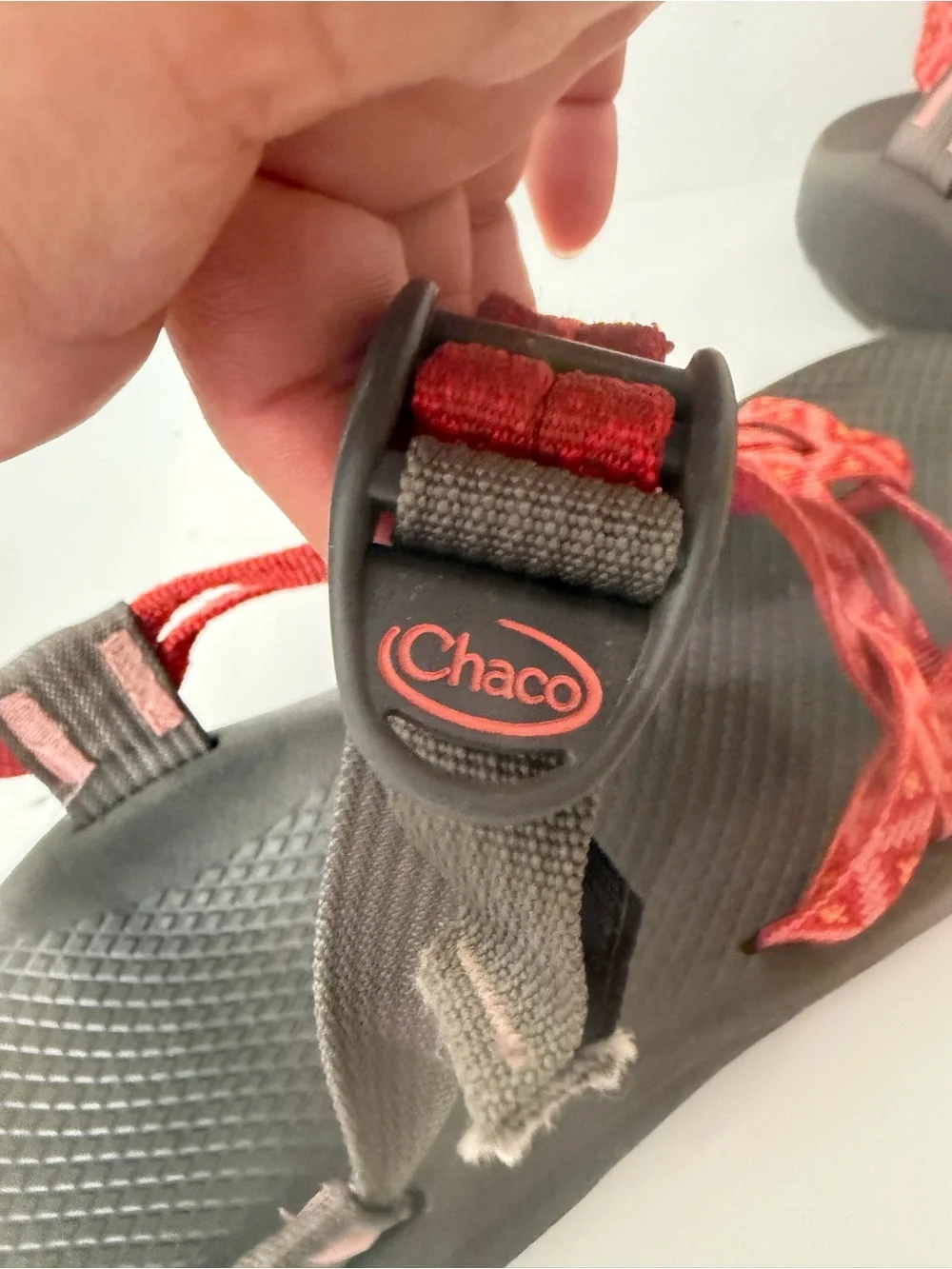 Chaco Women's Red Patterned Strap Sport Outdoor Sandals Size 9