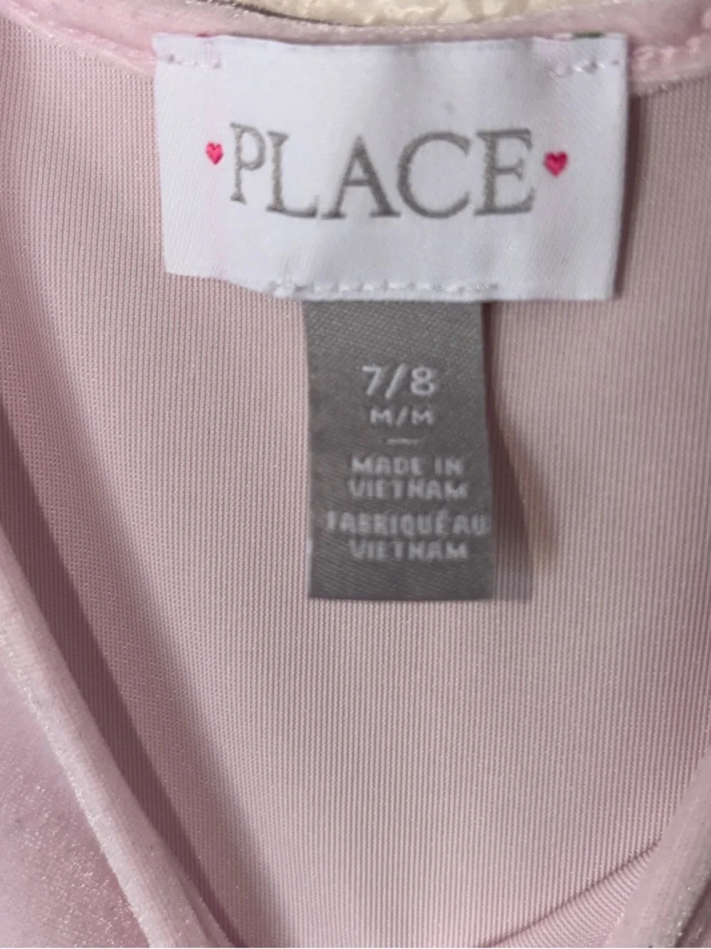 The Children's Place Light Pink Velour Tulle Party Dress