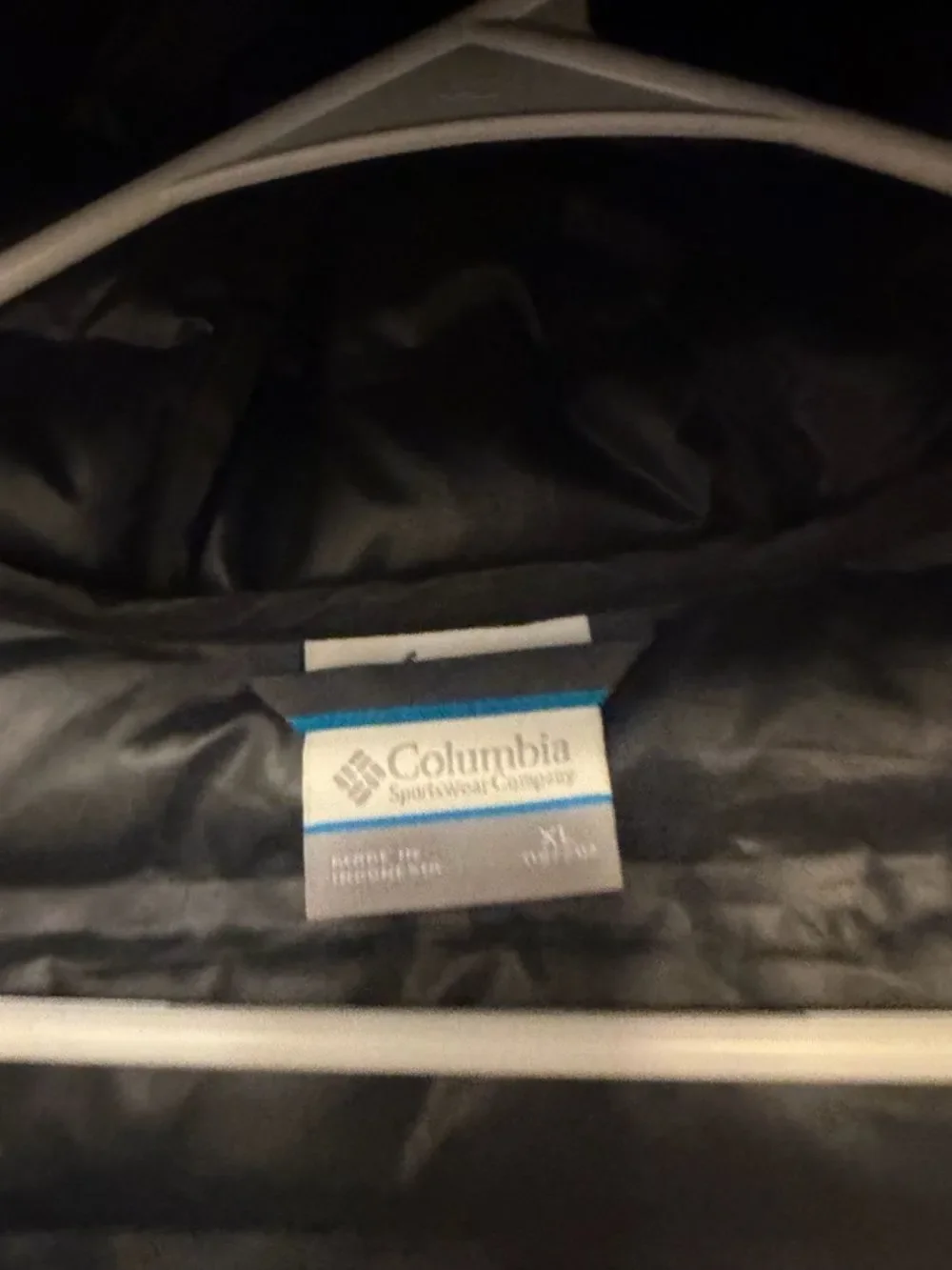 Columbia black hooded