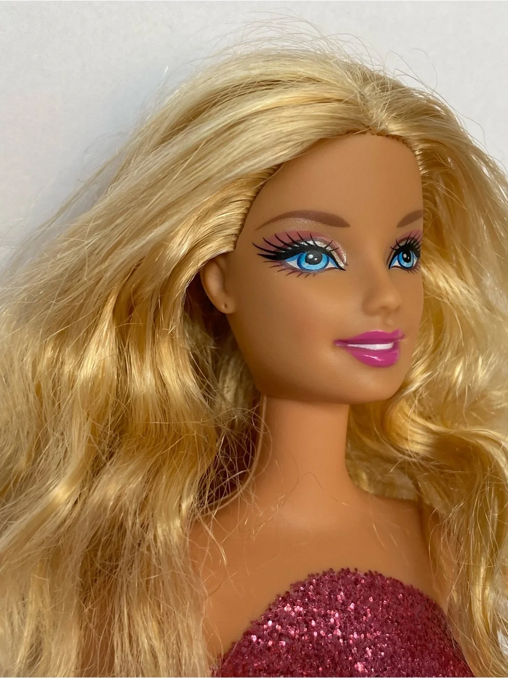 Barbie Dazzling Princess 2010 Series Mattel Doll Pink Glitter Strapless Bodice