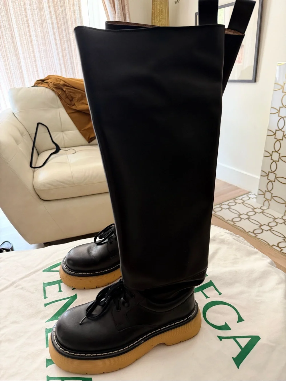Bottega Veneta tall black