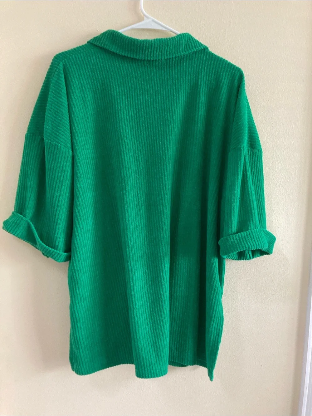 Nasty Gal Green Corduroy Two-Piece Loungewear Set