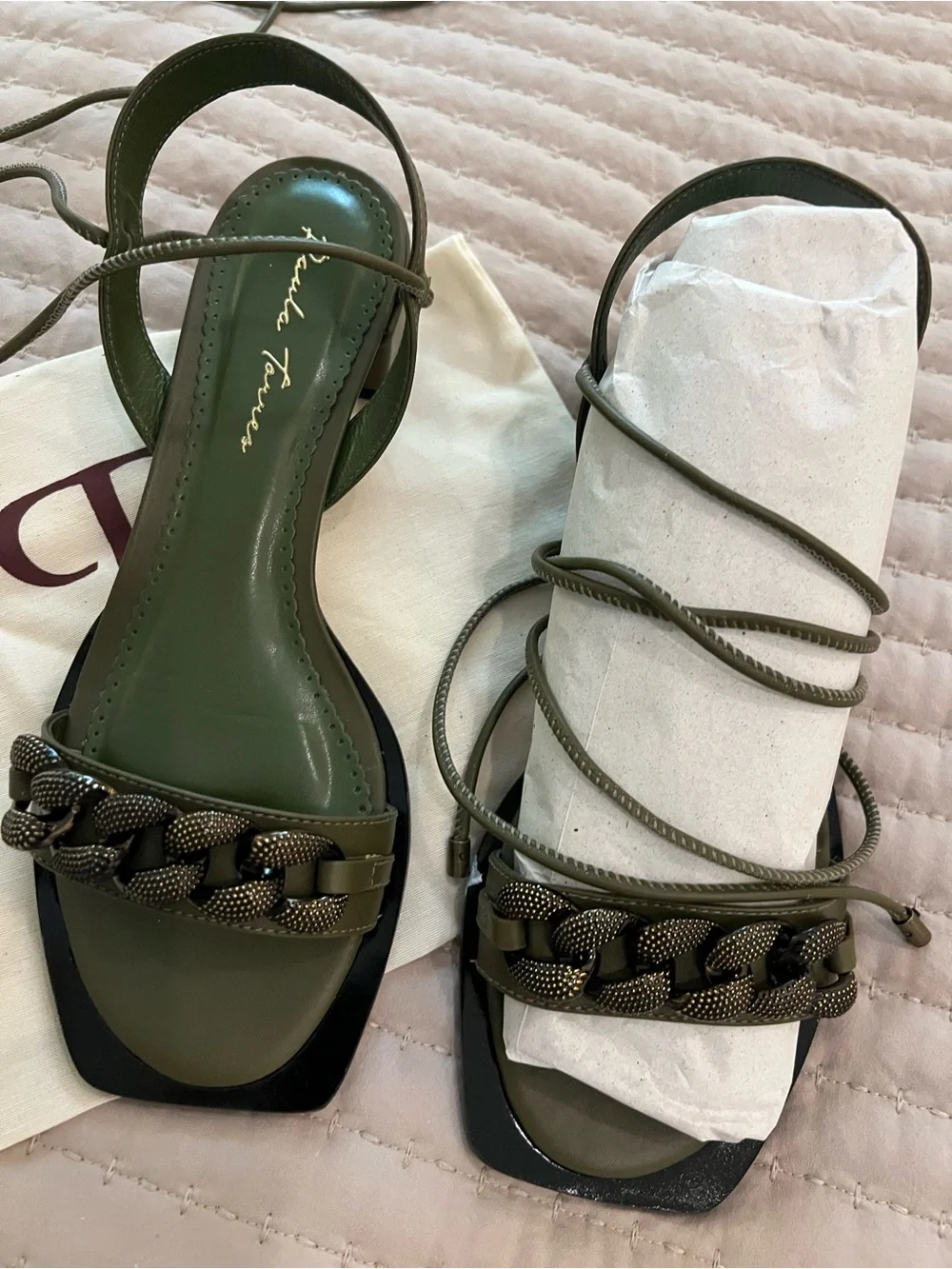 Paula Torres olive green
