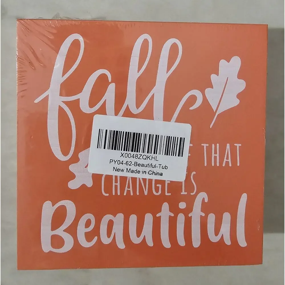 Fall Changes That Is Beautiful Decorative Wooden Box Autumn Farmhouse...