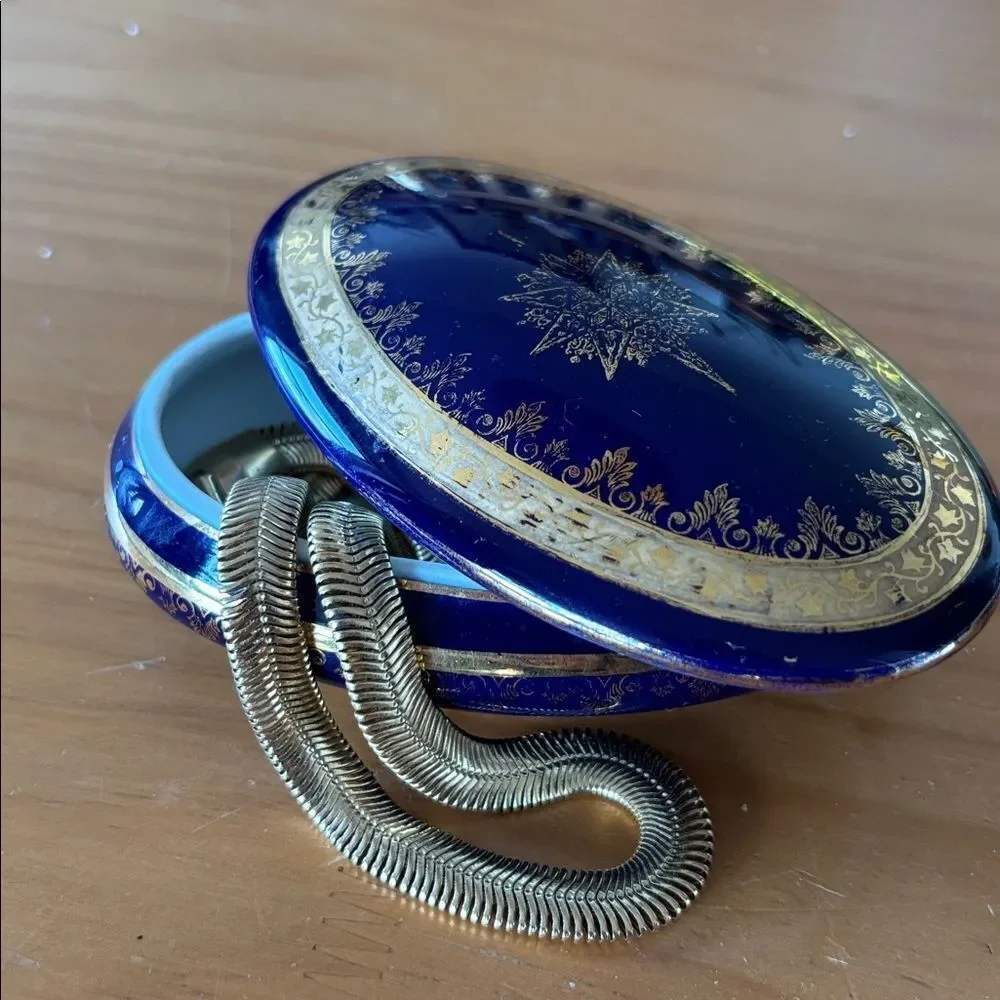 Limoges deep blue