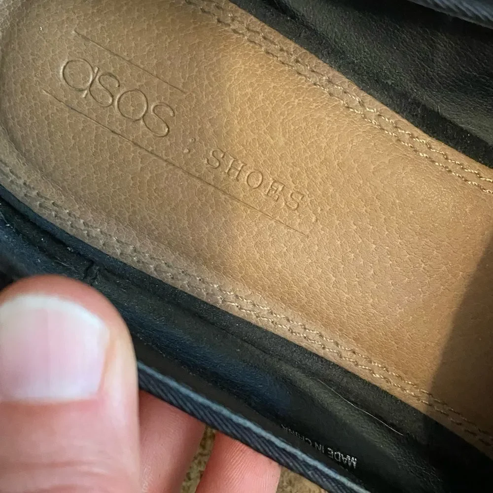 ASOS black suede