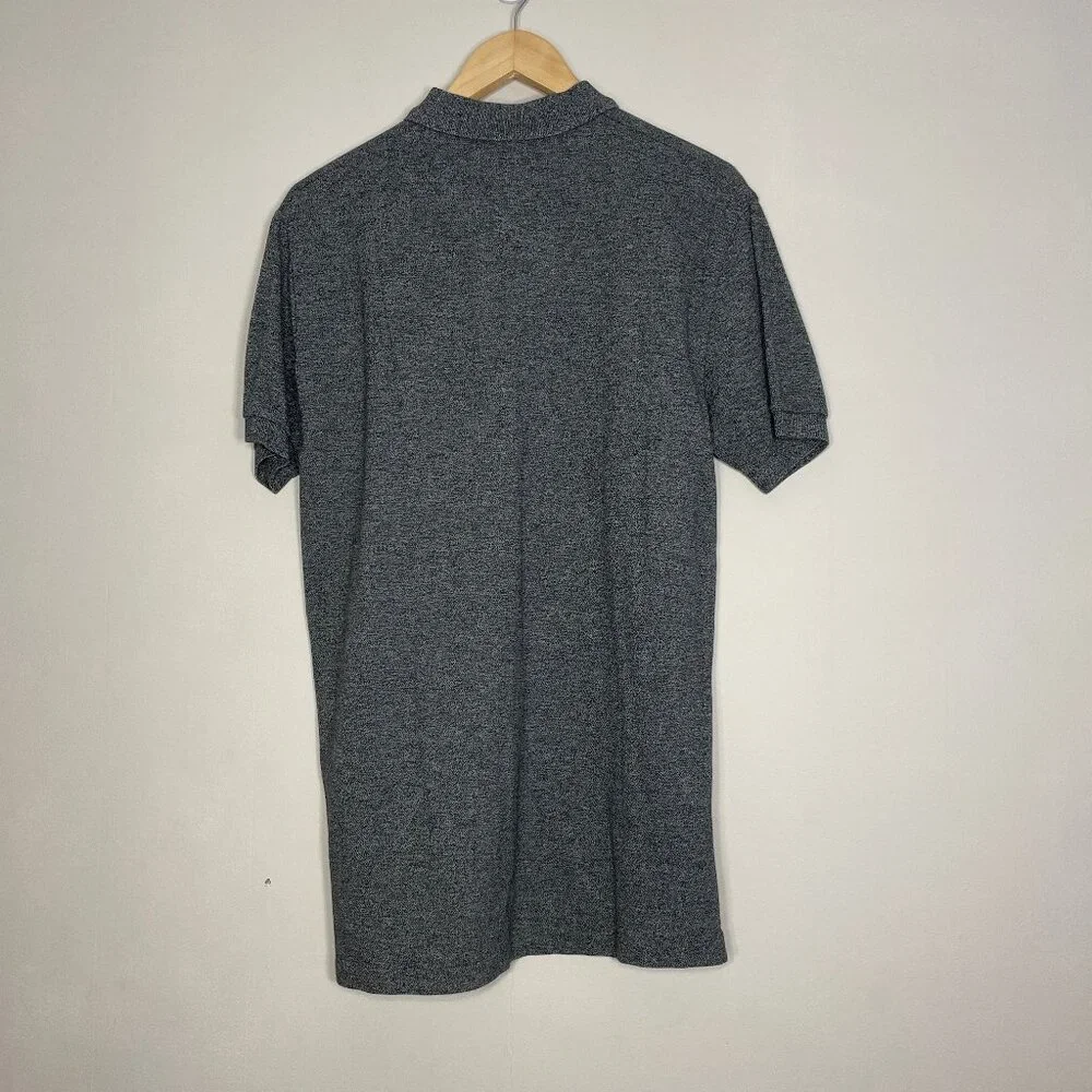 Polo Ralph Lauren Shirt Men's Medium Charcoal Gray Heathered 100% Cotton
