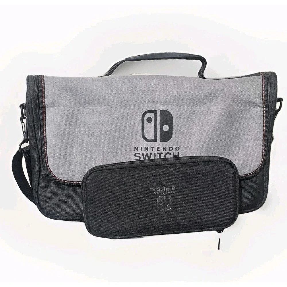 Nintendo Switch PowerA Messenger Travel Bag w/Strap And Console Case