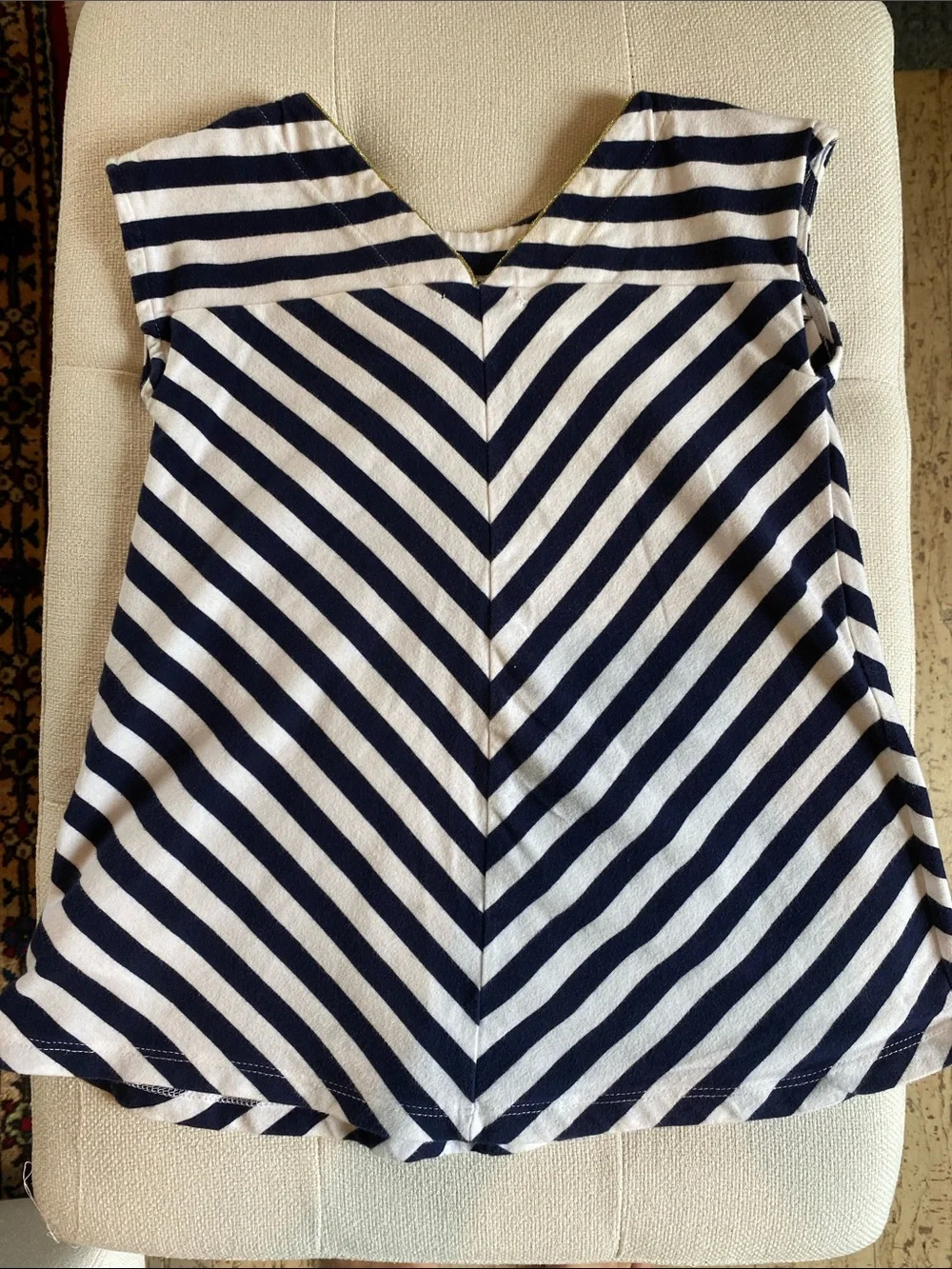 Source Unknown navy white