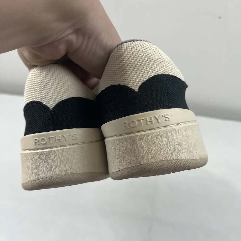 Rothy’s The Court Women's Sneakers Size 8.5 Black
