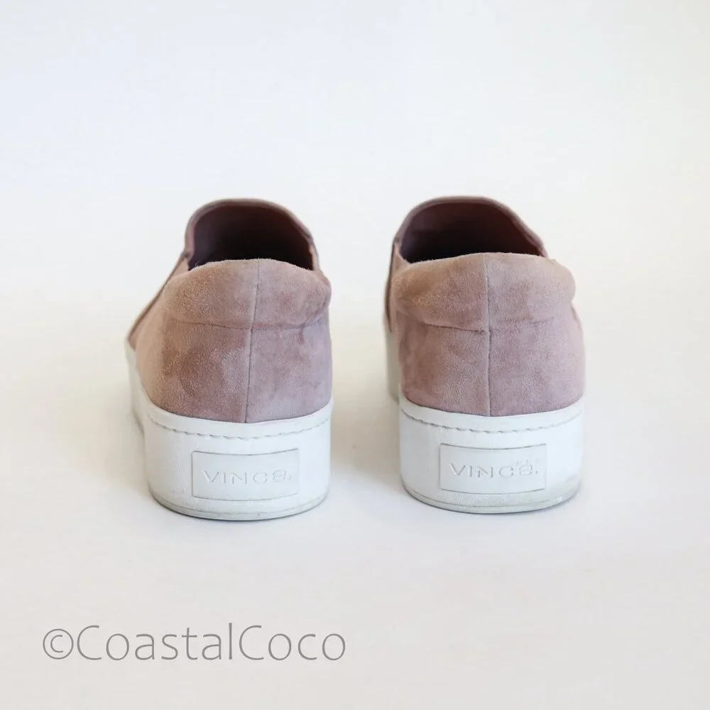 Vince Warren Women's Size 11 Suede Platform Slip-On Shoes Casual Comfort Leather