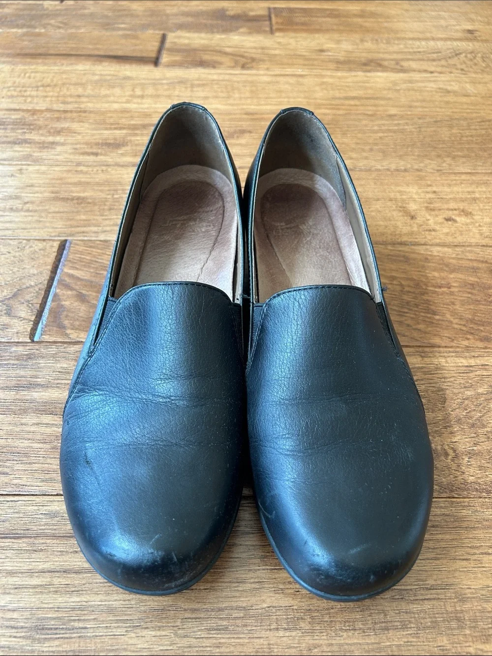 Dansko Farah Slip On Leather Loafers Comfort Shoes Black Size 41