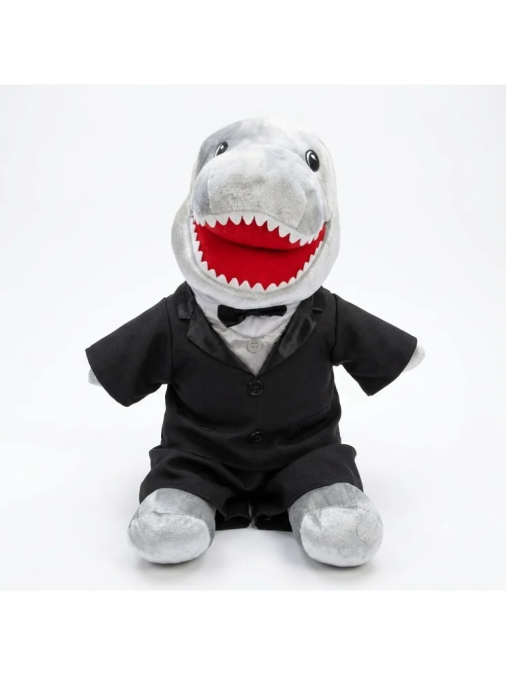Build-A-Bear Toothy Shark Plush Stuffed Animal In Groom Tuxedo Suit Retired BAB