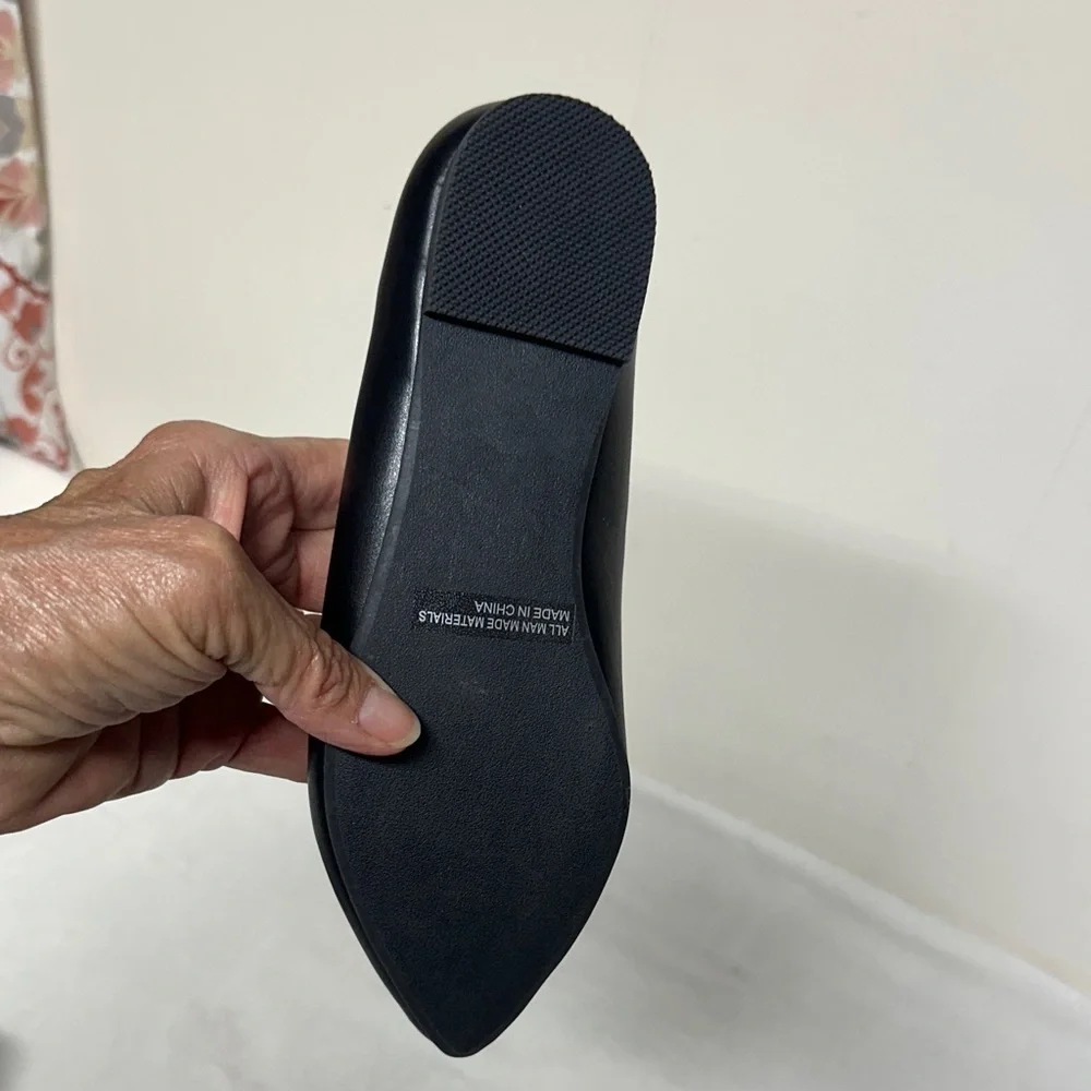 Report Black Loafers with Gold Chain Detail