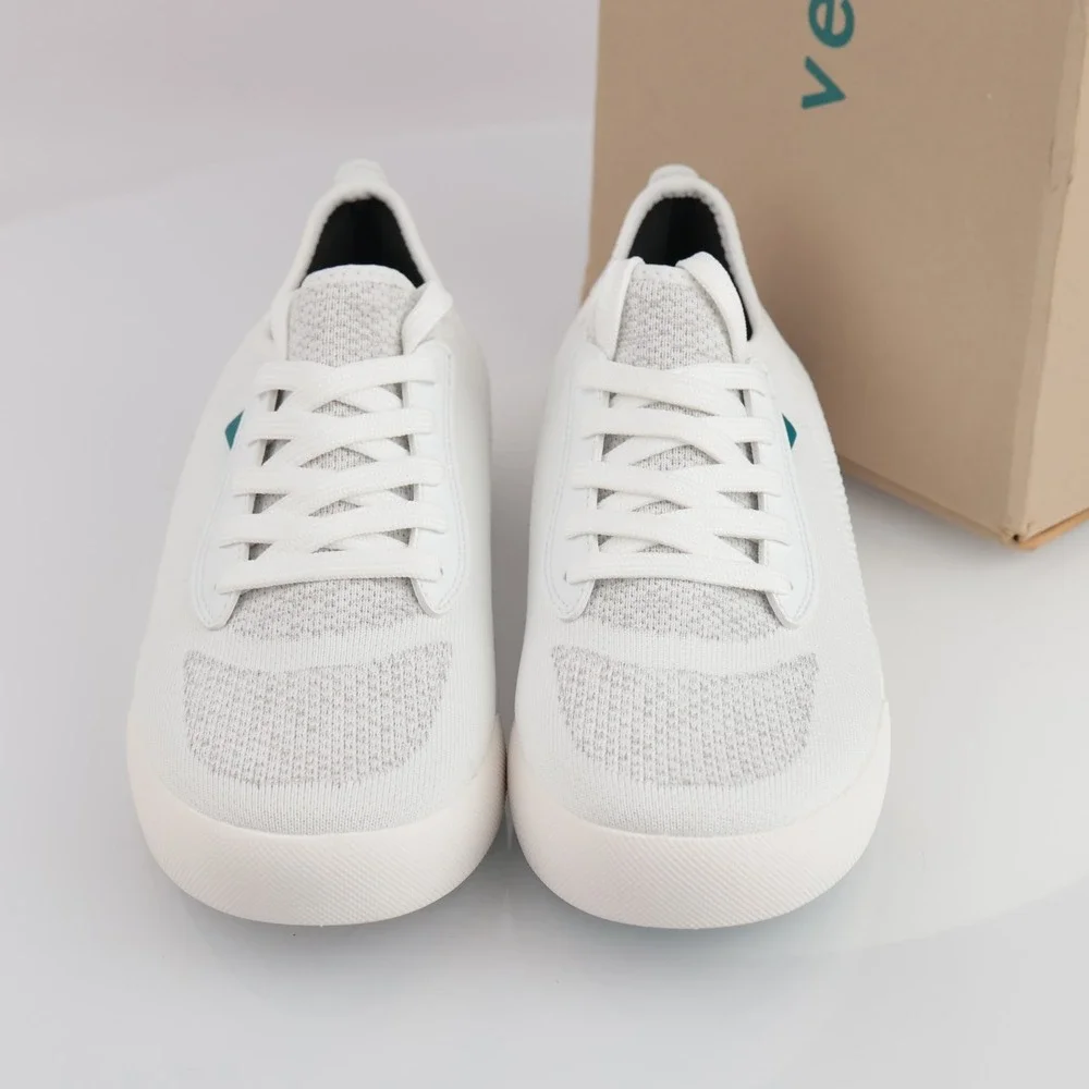 Vessi Womens Weekend Sneaker Size 9 Waterproof White Marble Lace Up Comfort Shoe