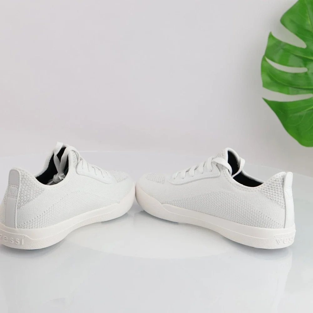 Vessi Womens Weekend Sneaker Size 9 Waterproof White Marble Lace Up Comfort Shoe