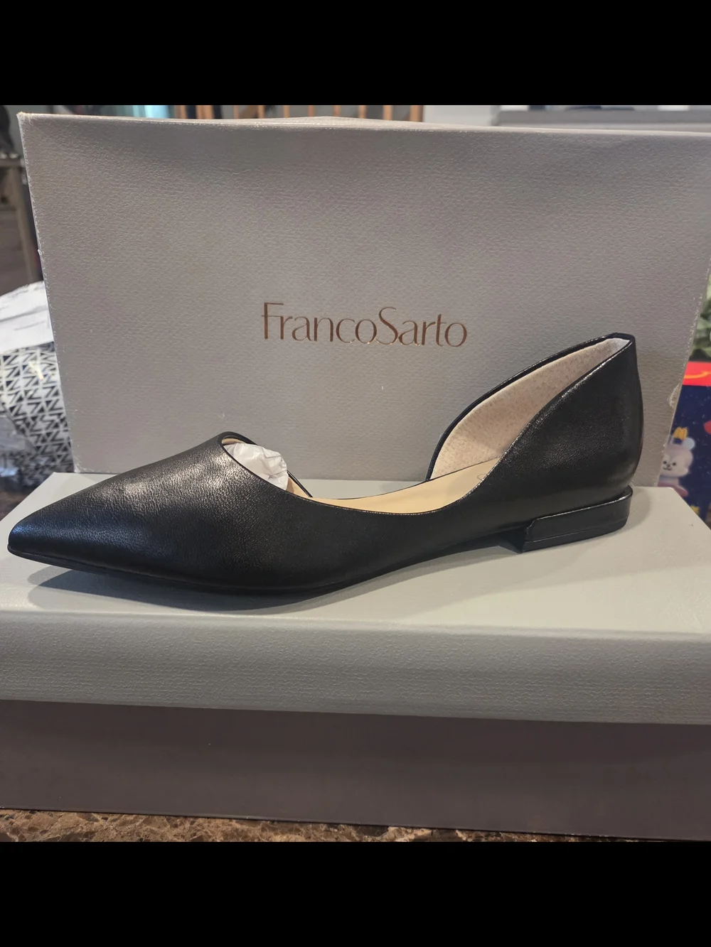 Franco Sarto Black Pointed Toe Neiman Size 6