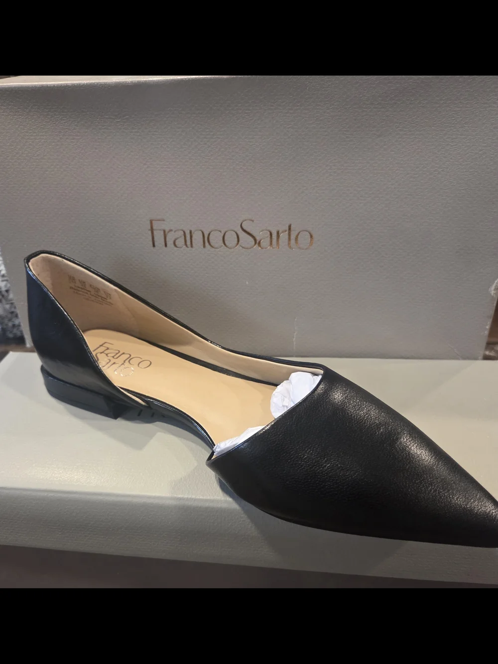 Franco Sarto Black Pointed Toe Neiman Size 6