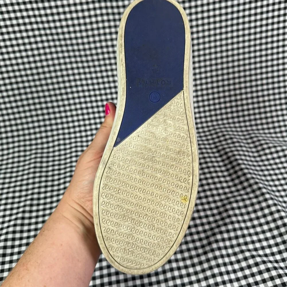 Rothy’s Gray Camo Slip On Sneakers Washable Flats Women's Size 7.5