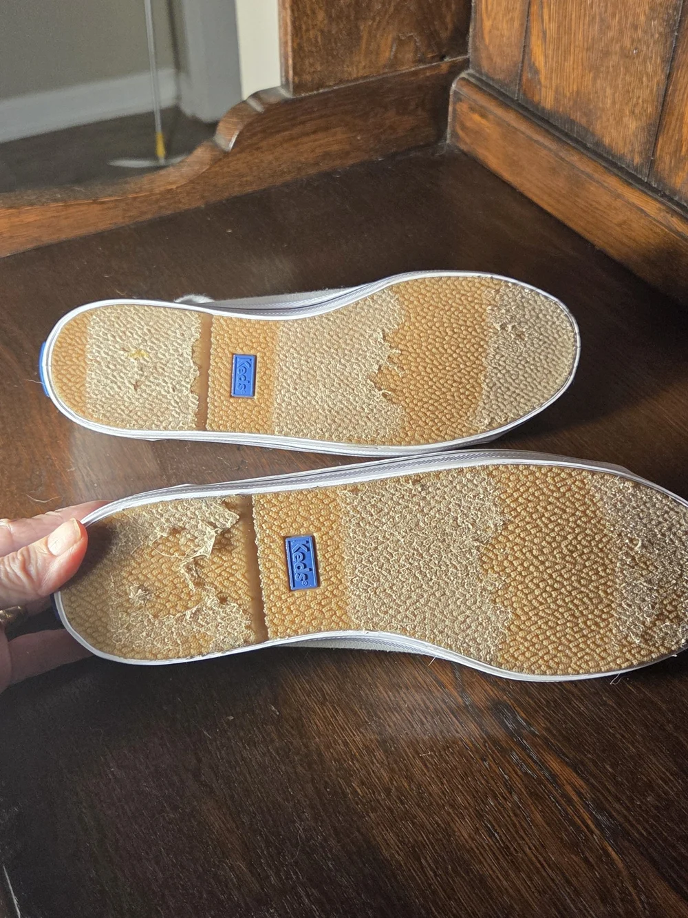 Keds white canvas