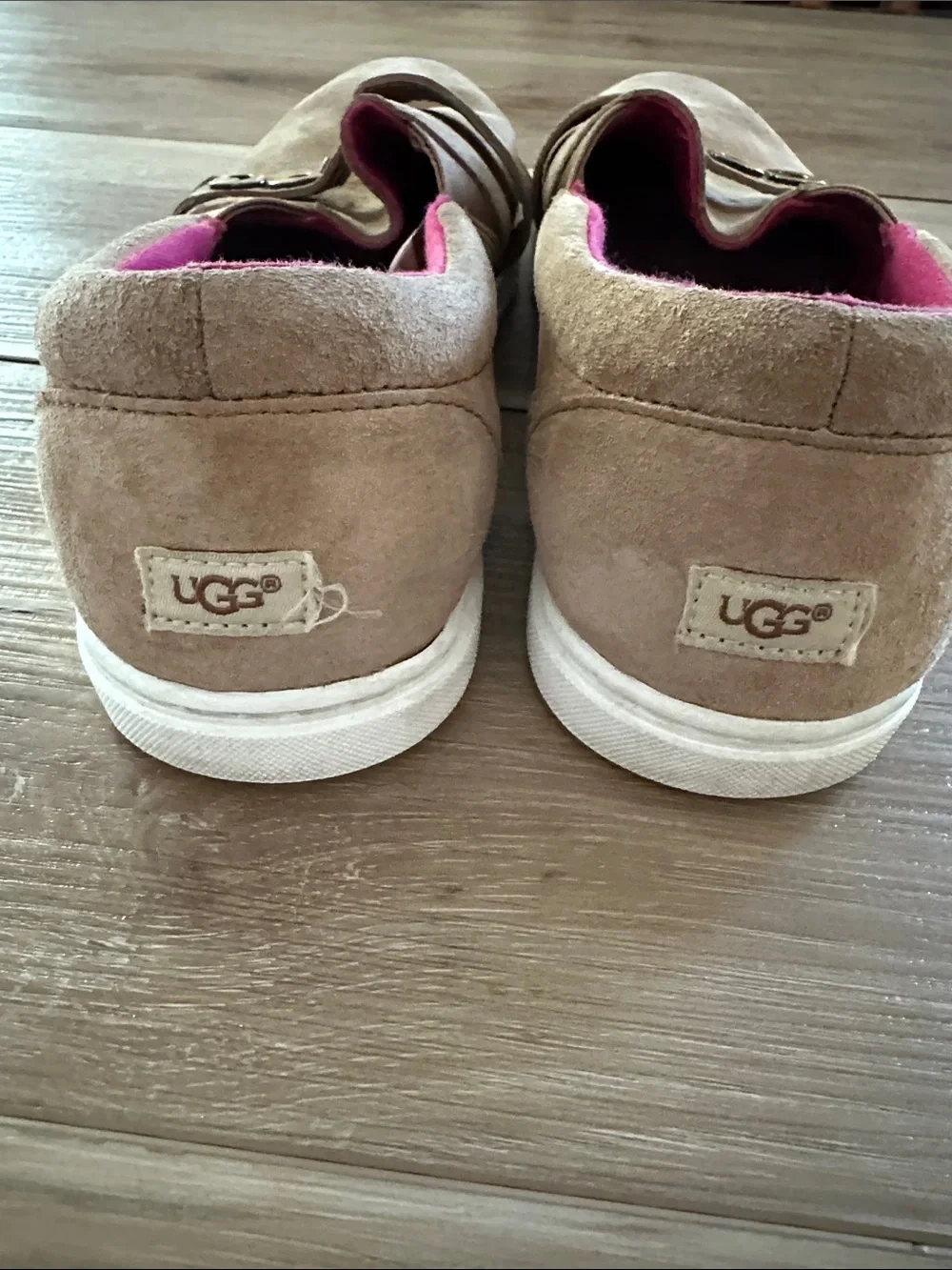 UGG Kitlyn Logo Charm Suede Loafers 9.5