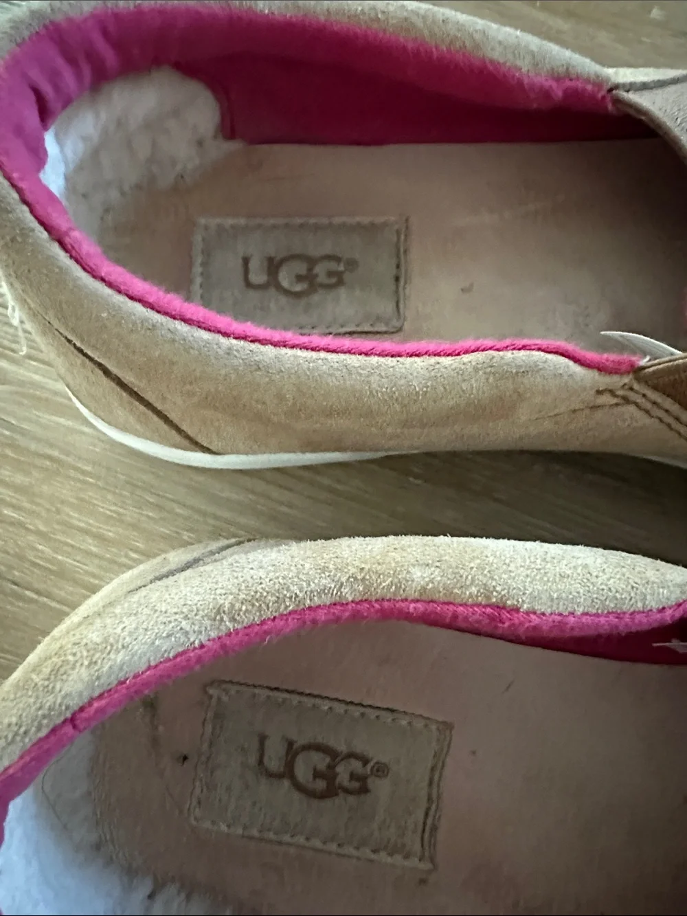 UGG Kitlyn Logo Charm Suede Loafers 9.5