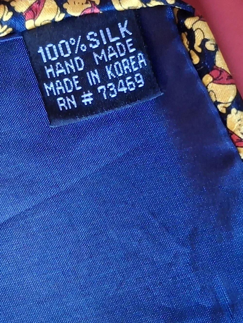 Disney Winnie The Pooh Silk Neck Tie