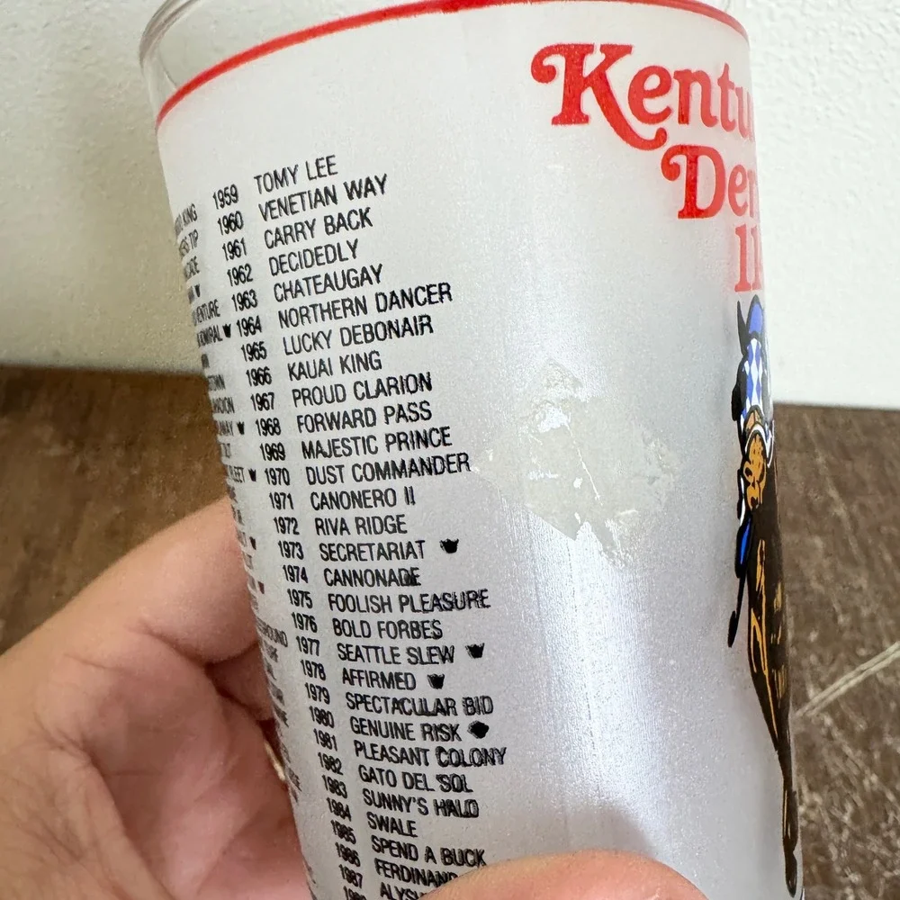 1988‎ Kentucky Derby Churchill Downs Horse Race Collectible Mint Julep Glass