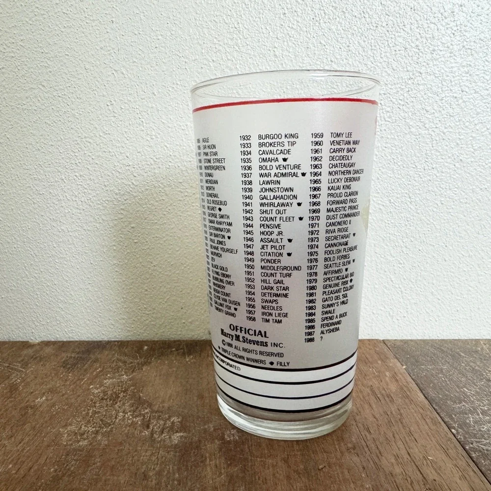 1988‎ Kentucky Derby Churchill Downs Horse Race Collectible Mint Julep Glass