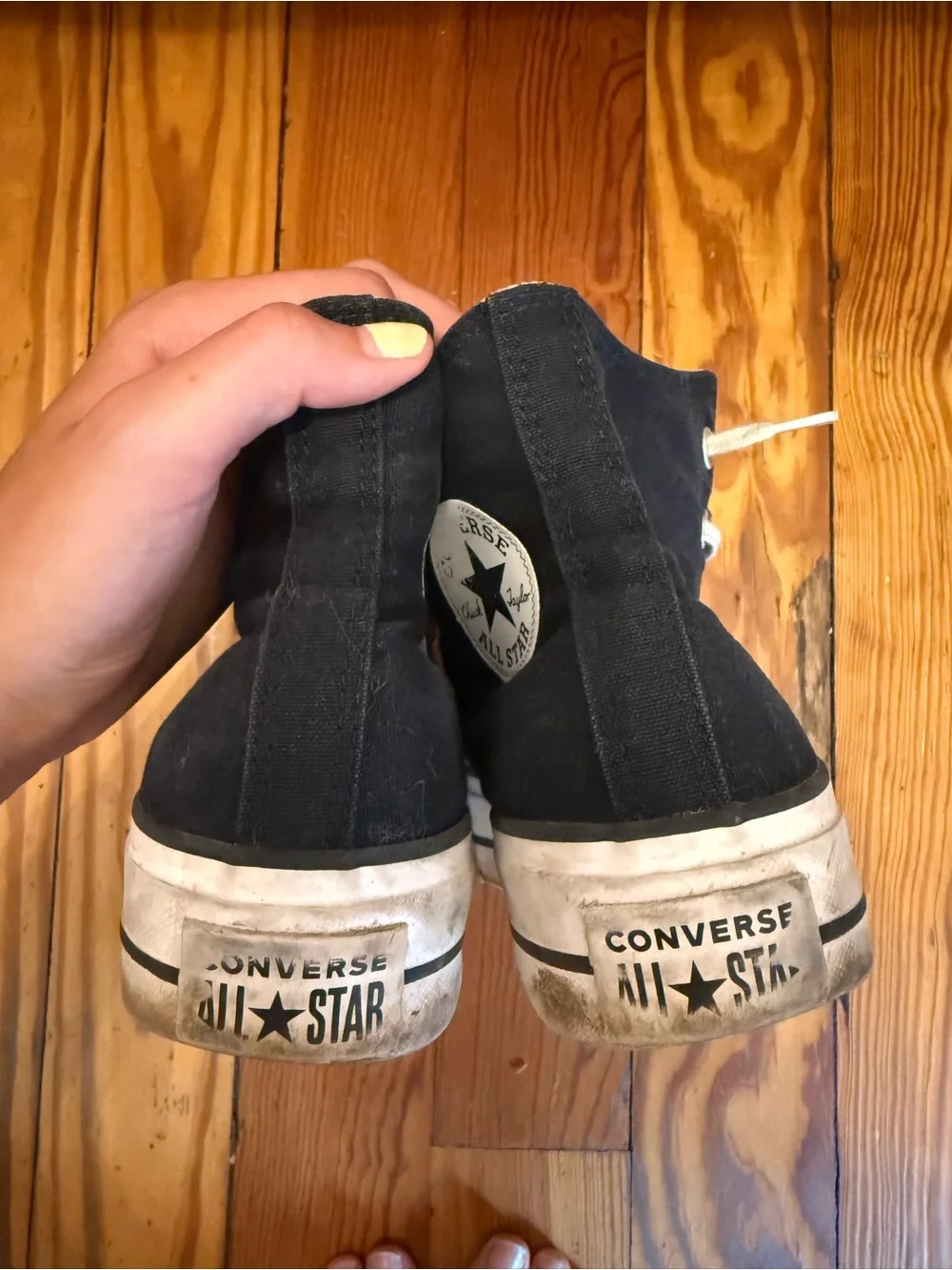 Converse Black and White High Top Sneakers