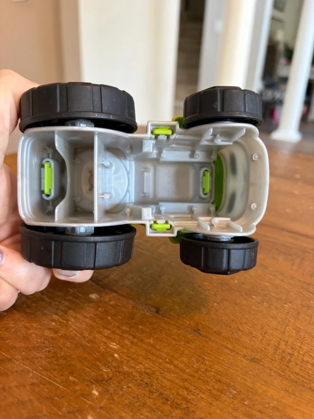 Fisher Price Little People green tractor as is