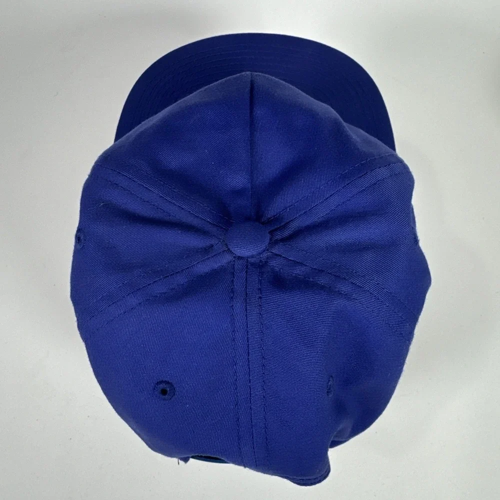 Only NY Logo Leather Patch Blue Hat Cap Adjustable‎ Snapback