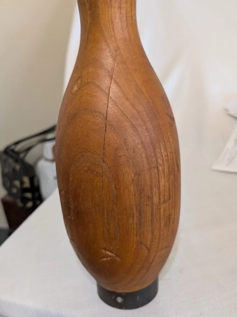 Vintage Turned Wooden Bowling Pin bowling pin