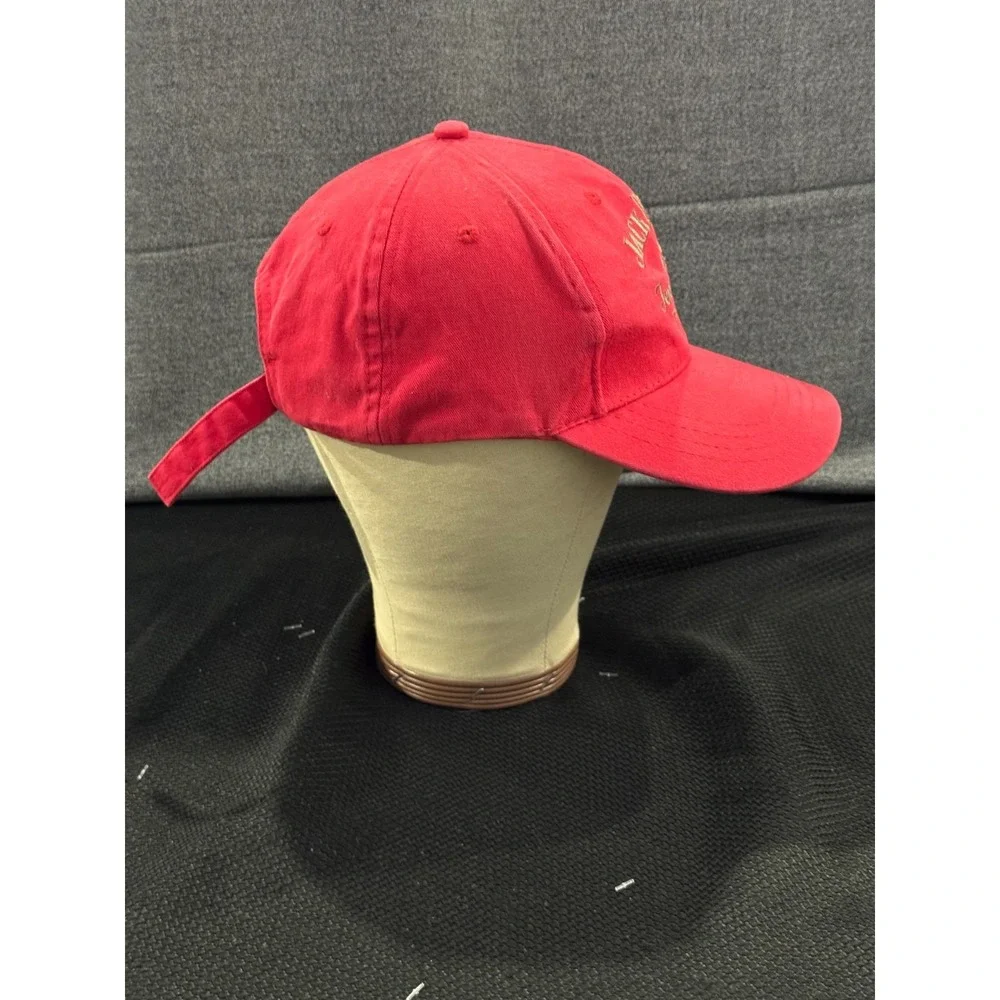Jack Daniel's Baseball Cap Mens One Size Red Cotton Classic Embroidered Logo Hat