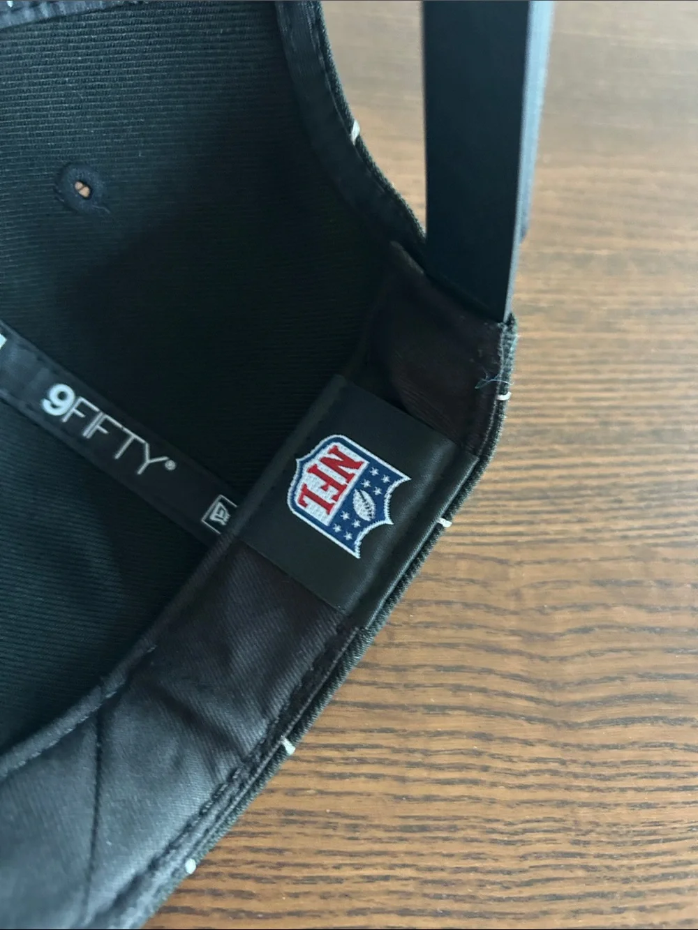 New Era embroidered pinstripes shield