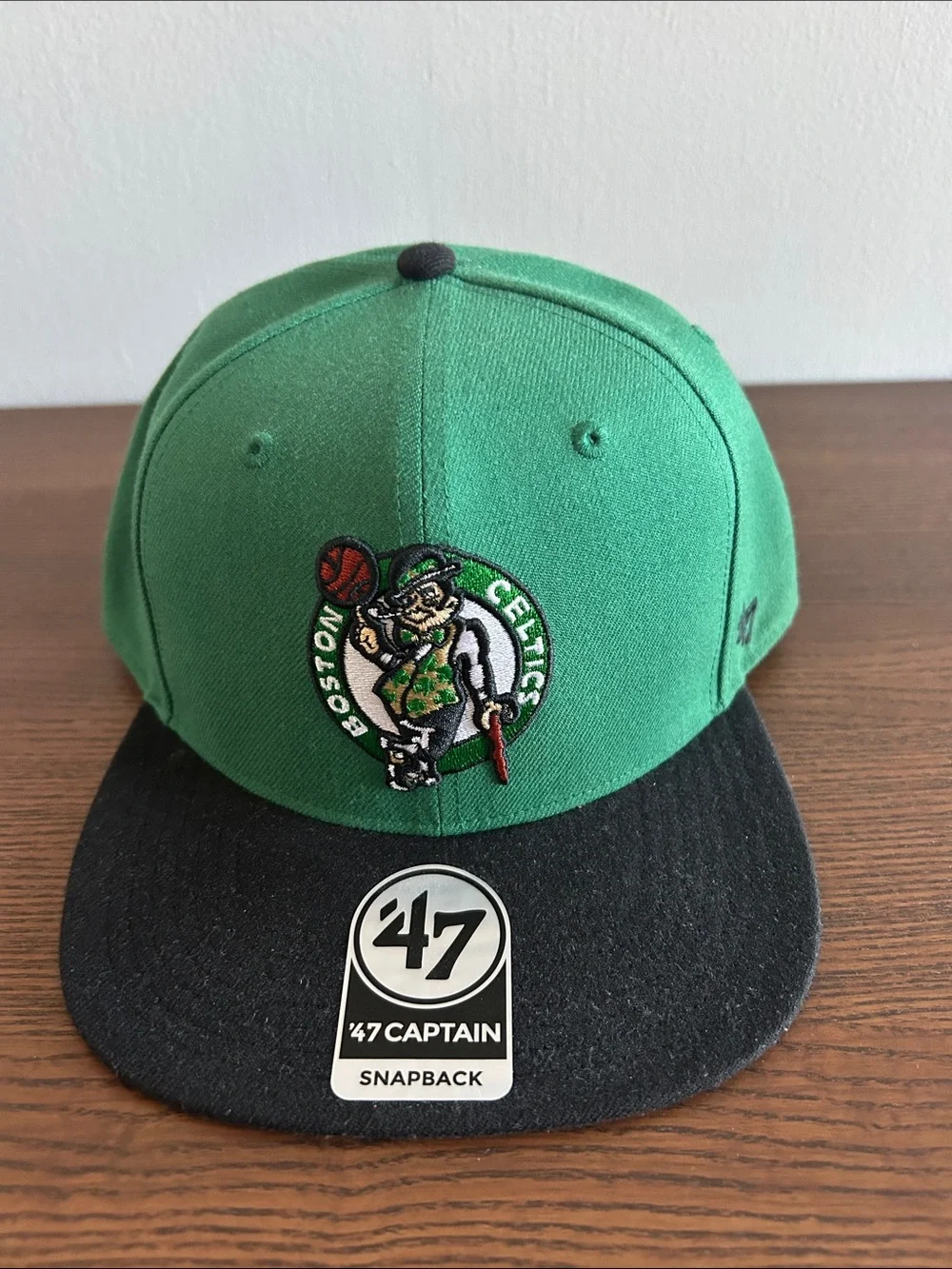 47 Captain Boston Celtics Green & Black Snapback Cap
