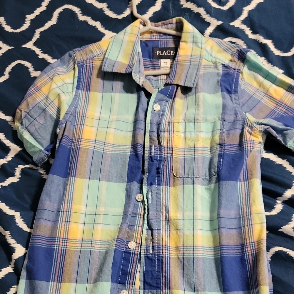 The Children's Place Multicolor Plaid Button-Down Shirt
