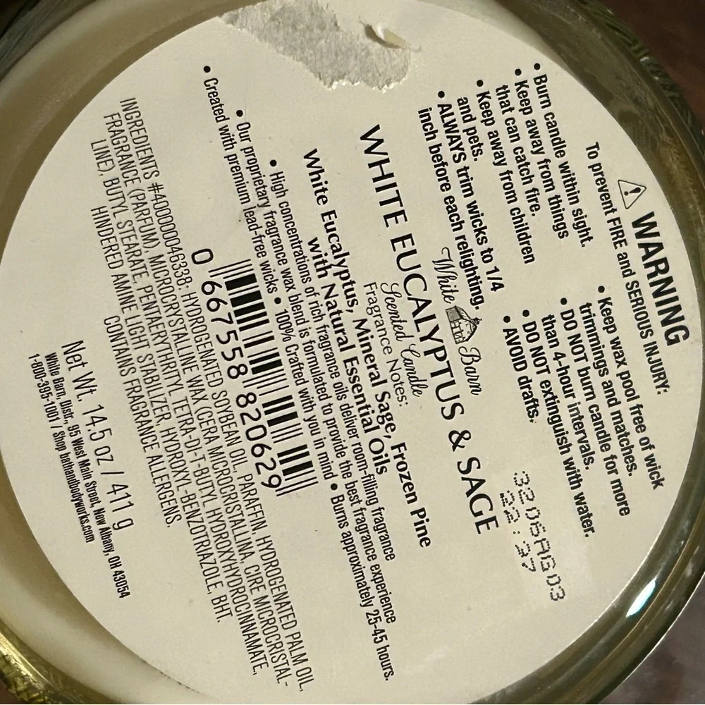 White Barn bath body