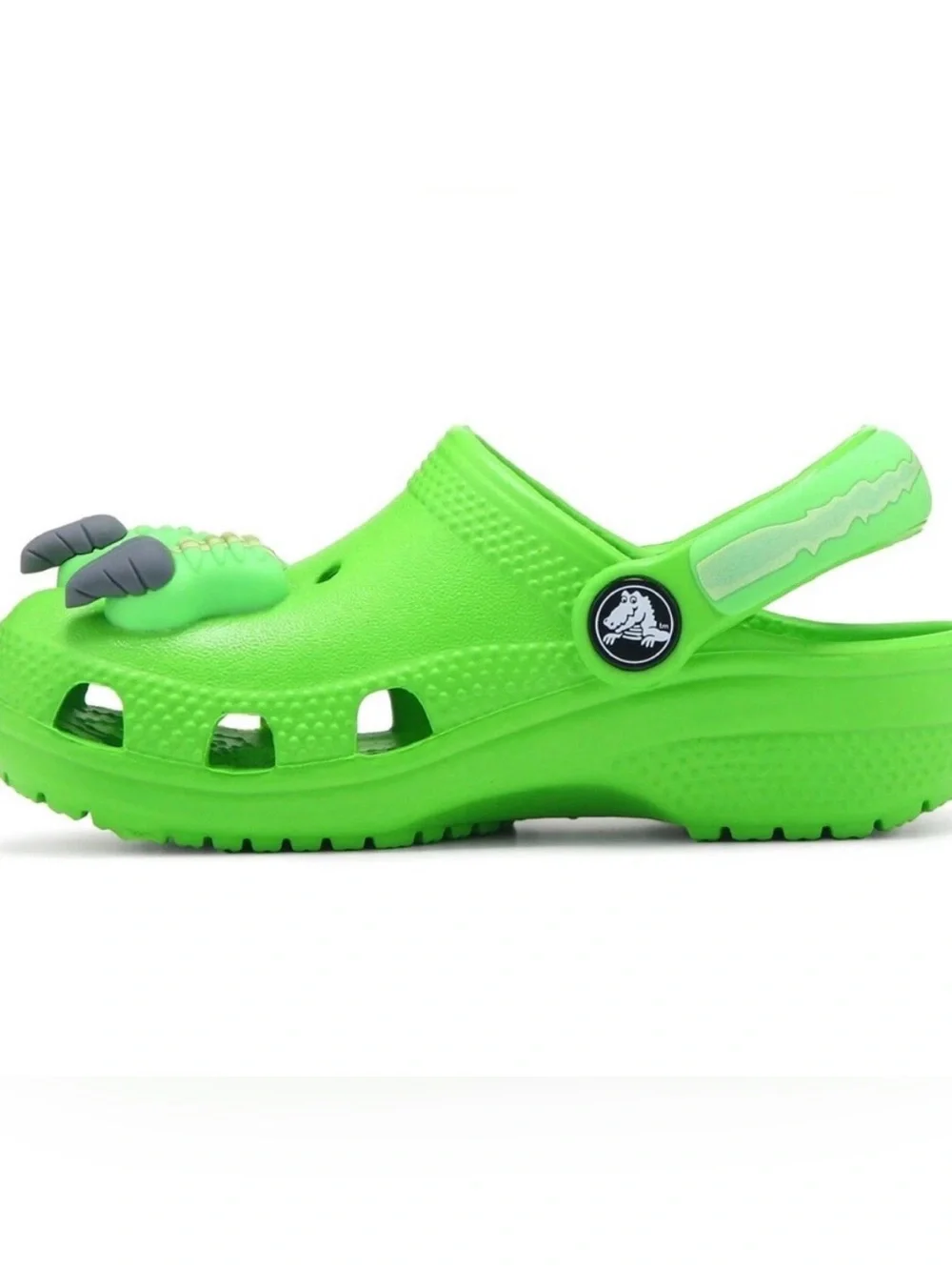 Crocs Kids Classic IAM Dinosaur Slip on Green Clogs!!(C4)