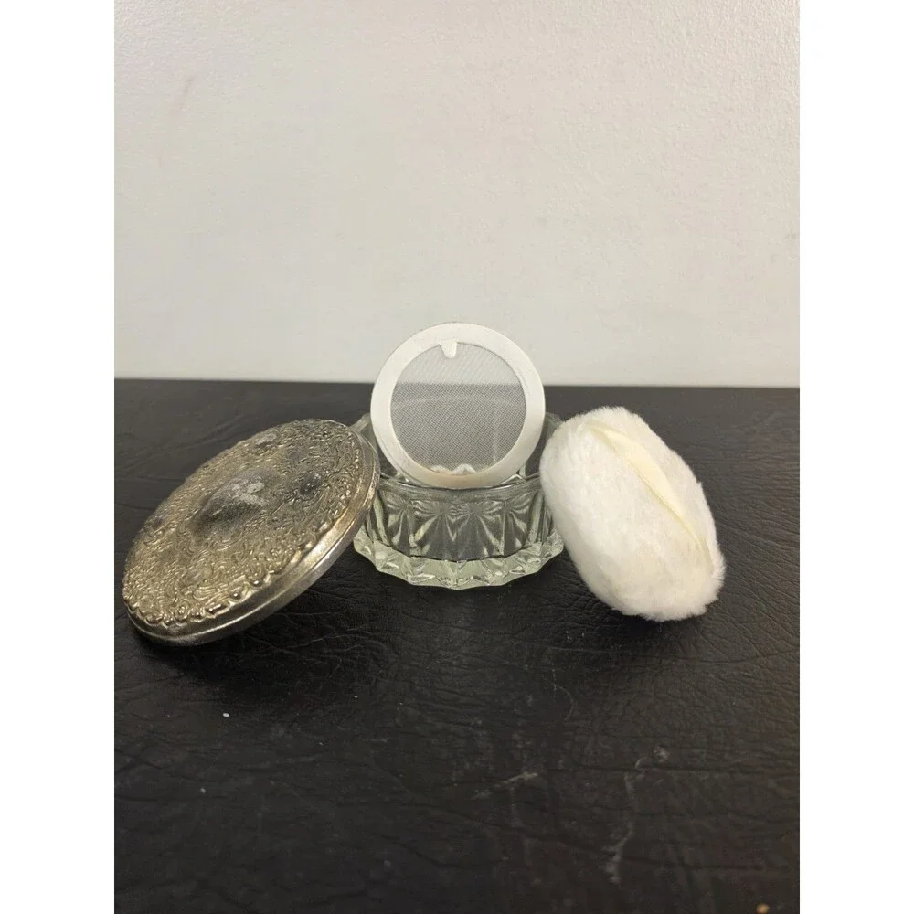 vintage 6 piece silver plated vanity/ dresser set