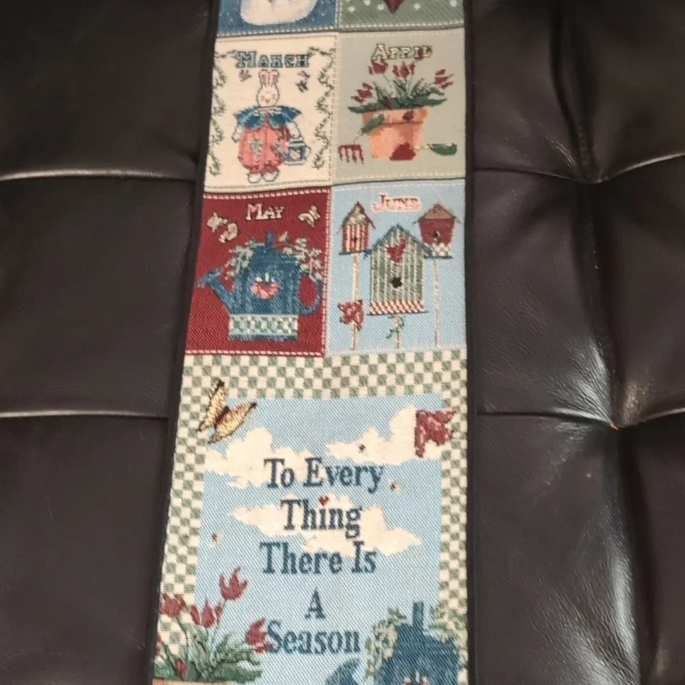 To Every Thing There Is A Season Tapestry Wall Hanging Monthly Seasonal Decor