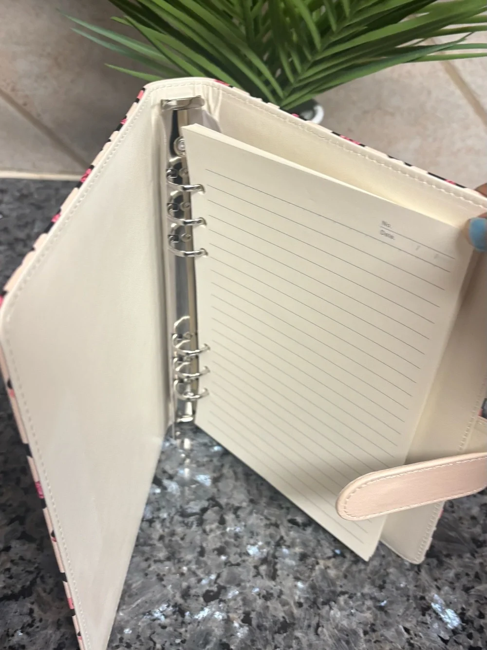 Starbucks Coffee Custom A5 Leopard Binder with 50 lined paper included.