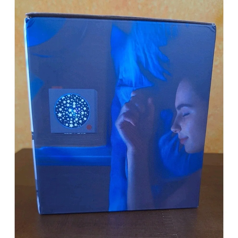 Sharper Image Projection Alarm‎ Clock Soothing Sounds And Relaxing Visuals NIB
