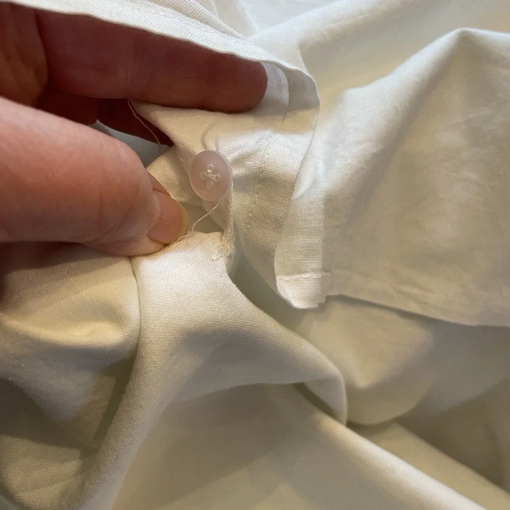 Battenburg Lace Duvet Cover Full Double Size Crisp White‎ Cottagecore Shabby