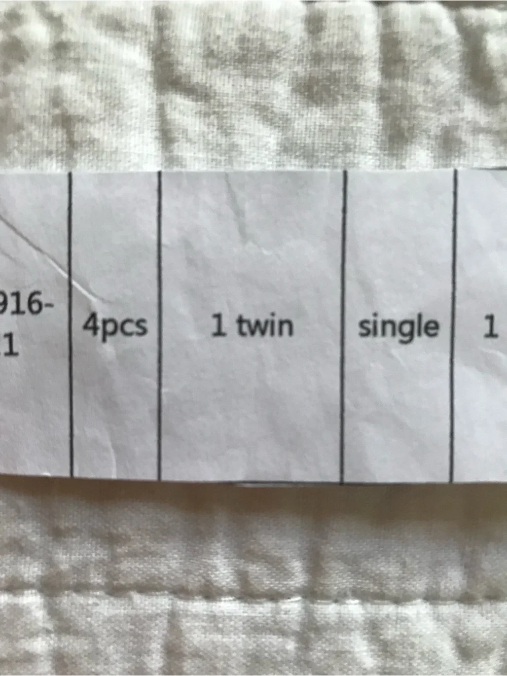 N/A sheet document