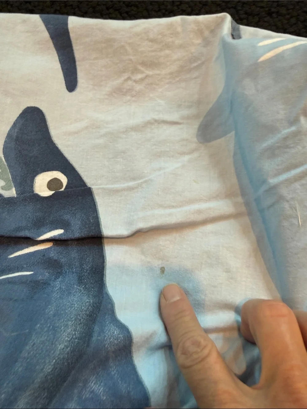 Shark Print Bed Sheet - Blue & Gray Sharks with Colorful Fish