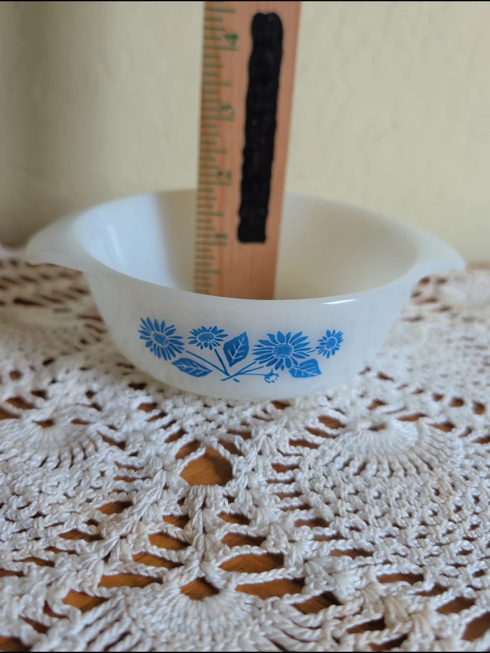 2 Corn Flower Blue Fire King Casserole Dish is a vintage piece from the Fire-K